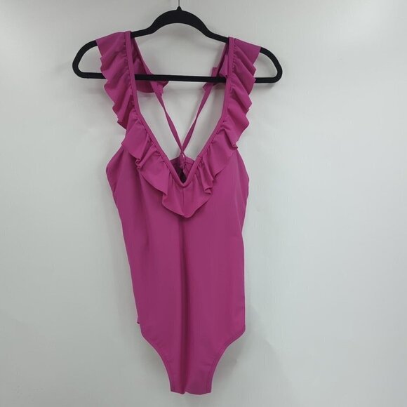 TIME And TRU One-Piece Ruffle Swimsuit - Picture 1 of 9